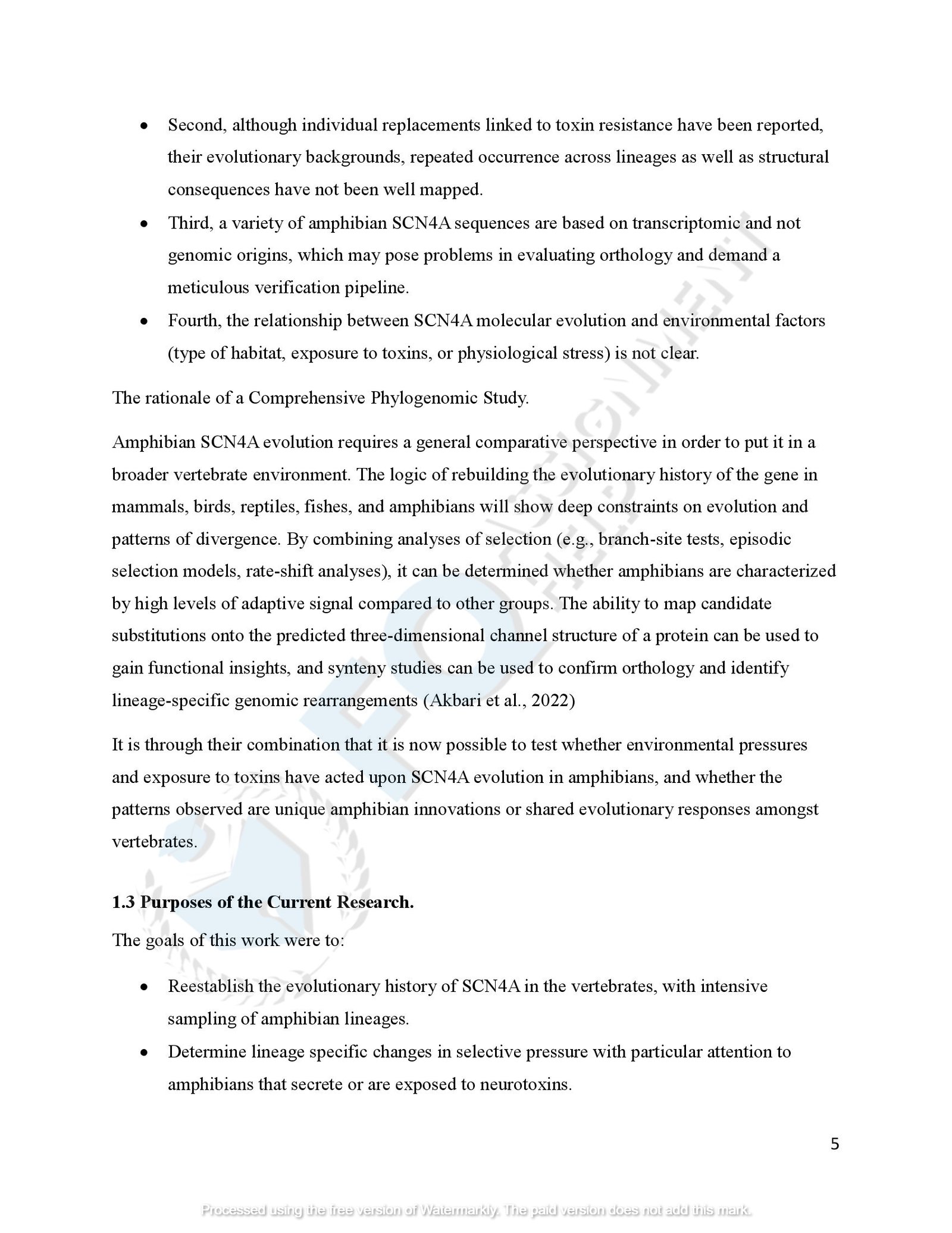 SCN4A Protein Evolution of amphibians species_00008