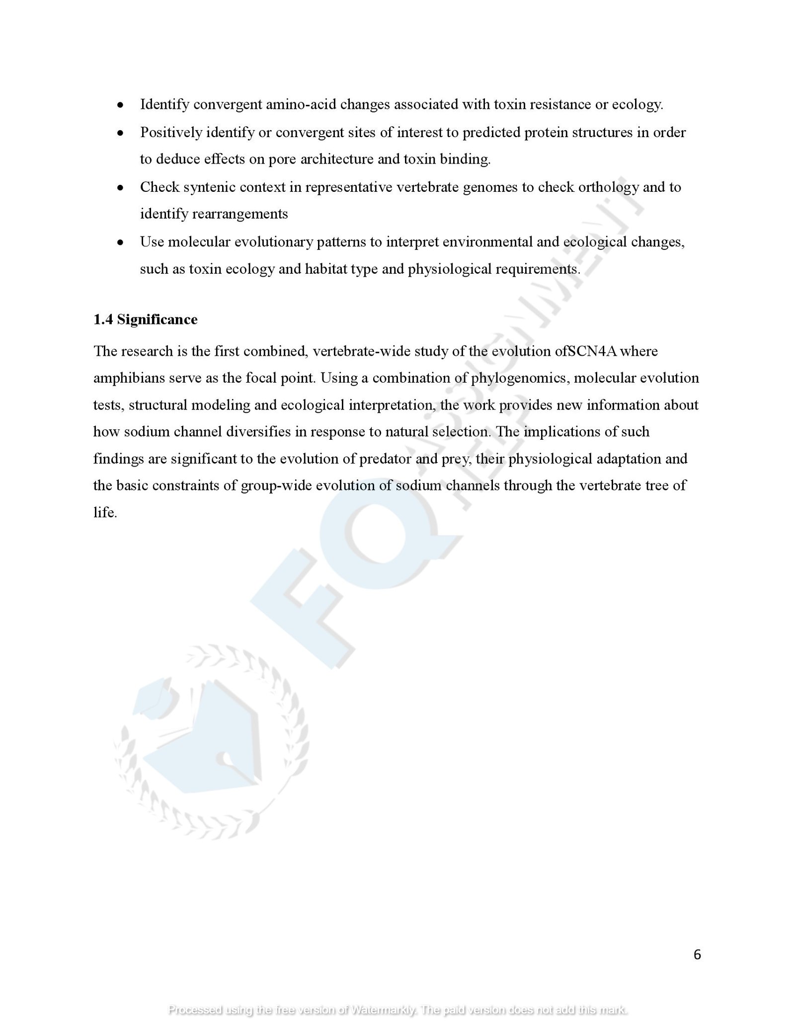 SCN4A Protein Evolution of amphibians species_00009