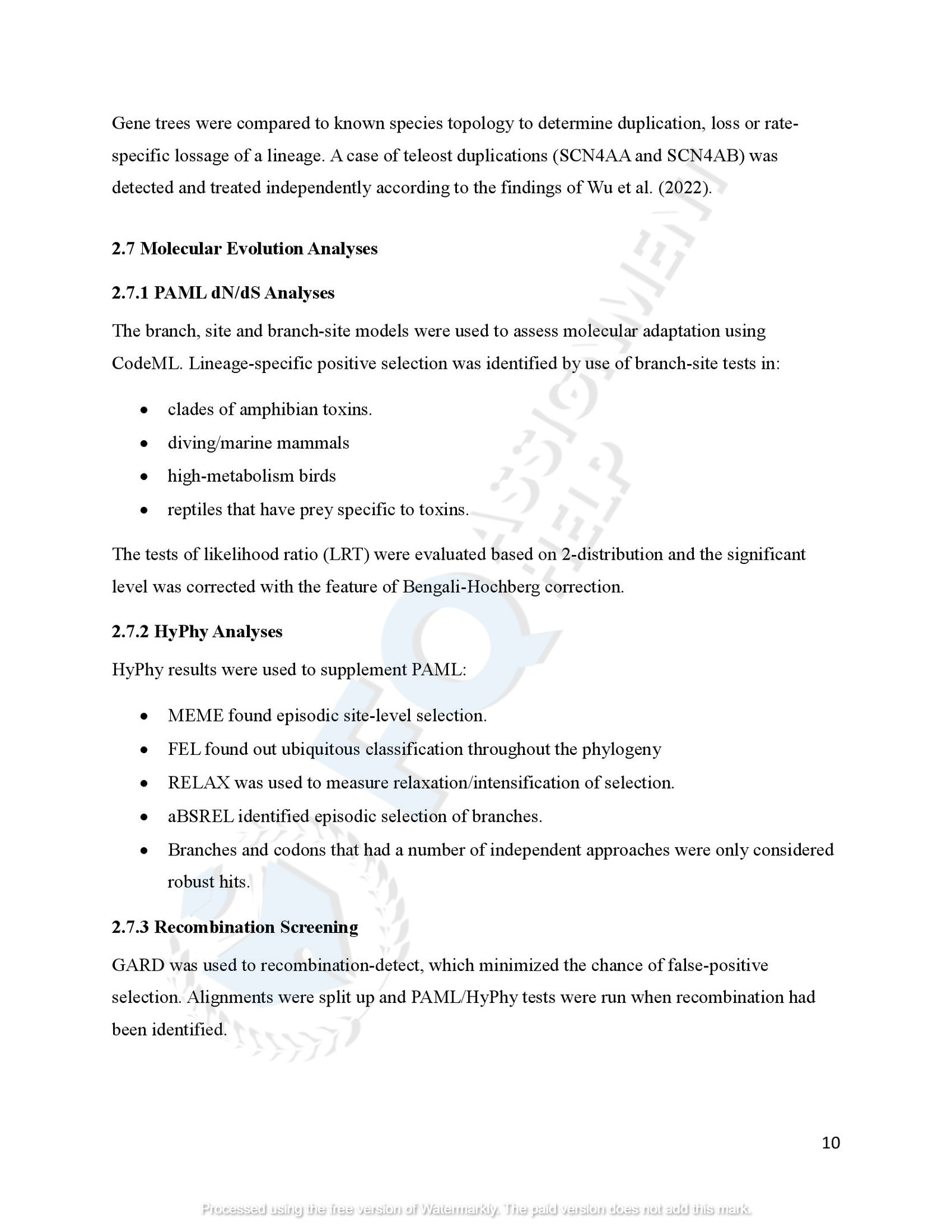 SCN4A Protein Evolution of amphibians species_00013
